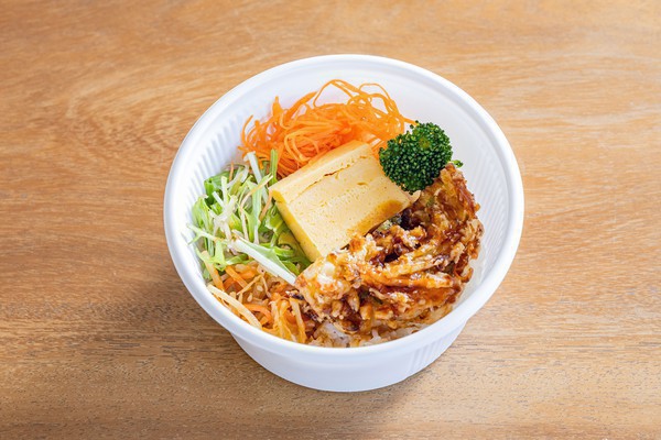 【3月】桜海老と菜の花のかき揚げ天丼