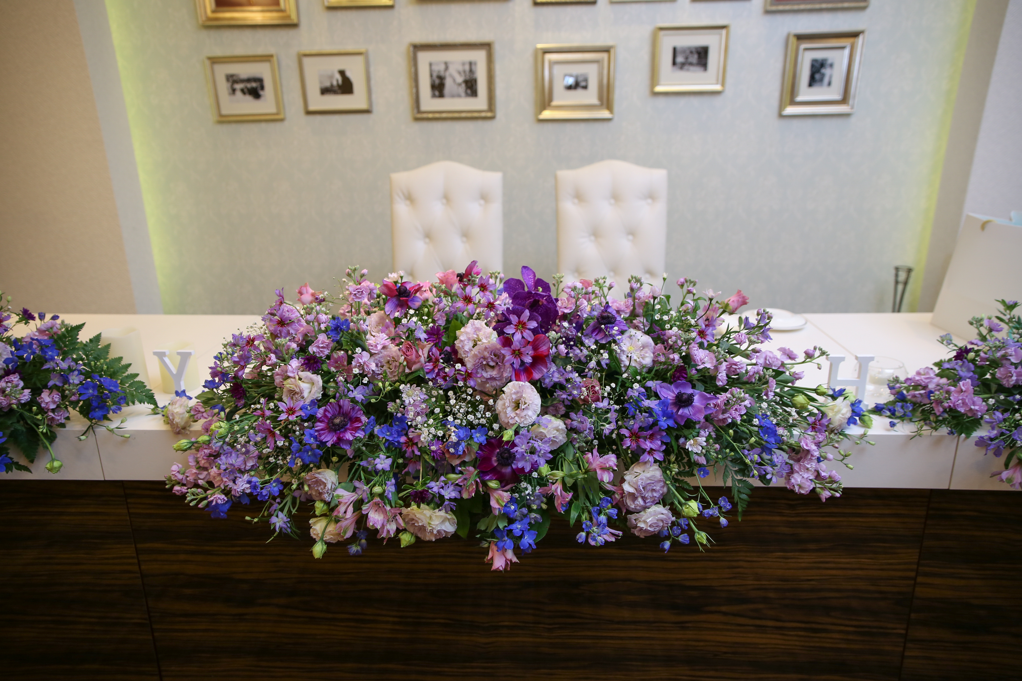 大人かわいいテーブルコーディネート マリエール太田 群馬県太田市の結婚式場 披露宴会場 挙式