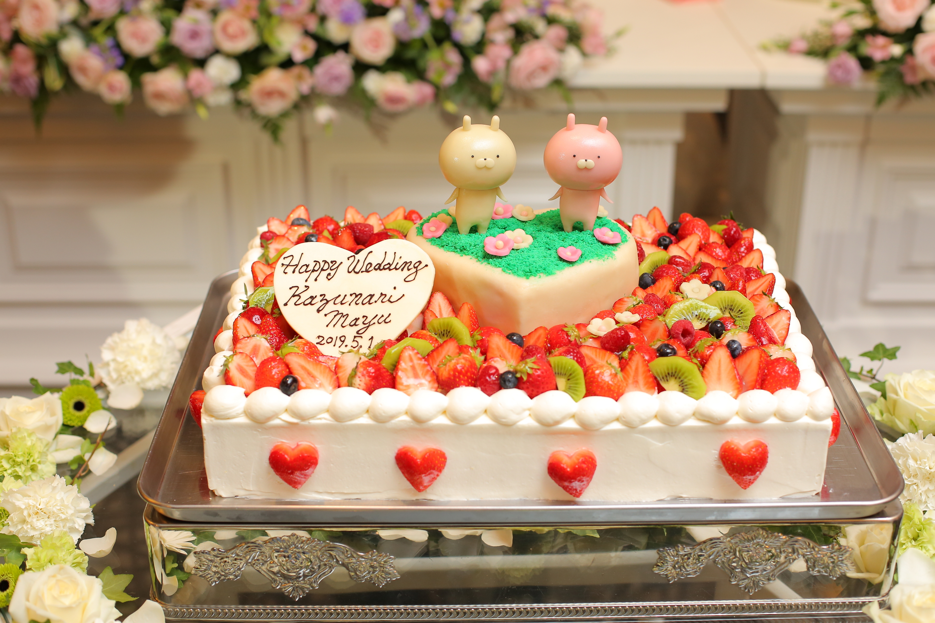 う うさまる ウェディングケーキ マリエール太田 群馬県太田市の結婚式場 披露宴会場 挙式